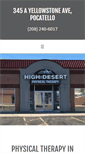 Mobile Screenshot of highdesertphysicaltherapy.com