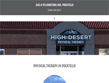 Tablet Screenshot of highdesertphysicaltherapy.com